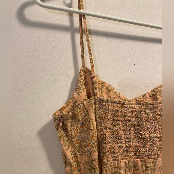 Peach Floral Summer Dress - Picture 5 of 6